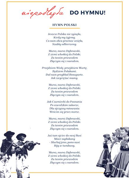Historia hymnu Polski