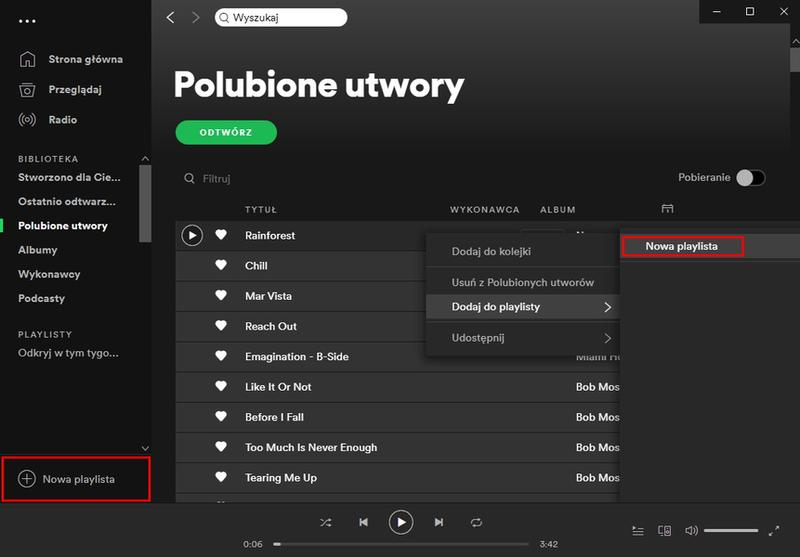 Jak usunąć utwory z playlisty