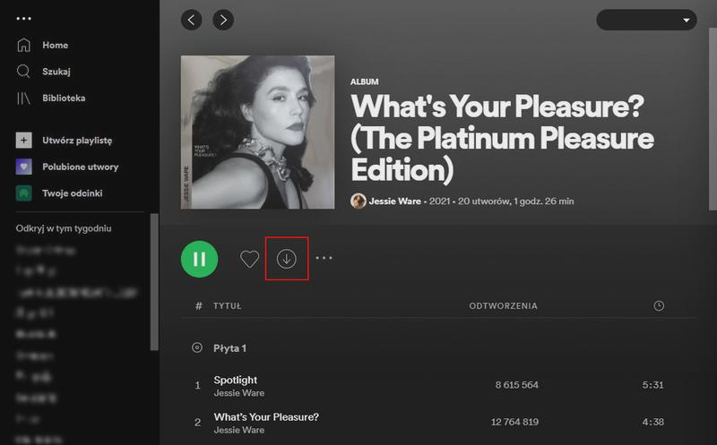 Muzyka na Spotify