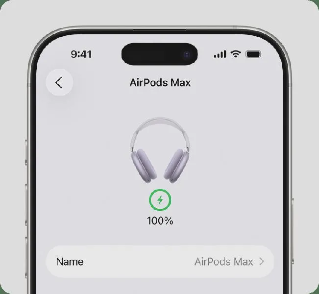 Poziom naładowania AirPods