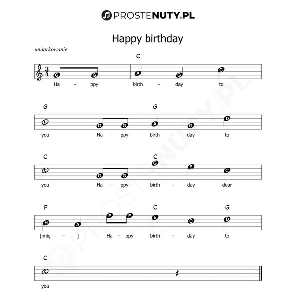 Prosty zapis nutowy
