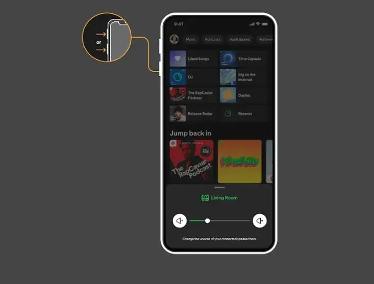 Spotify na iPhonie