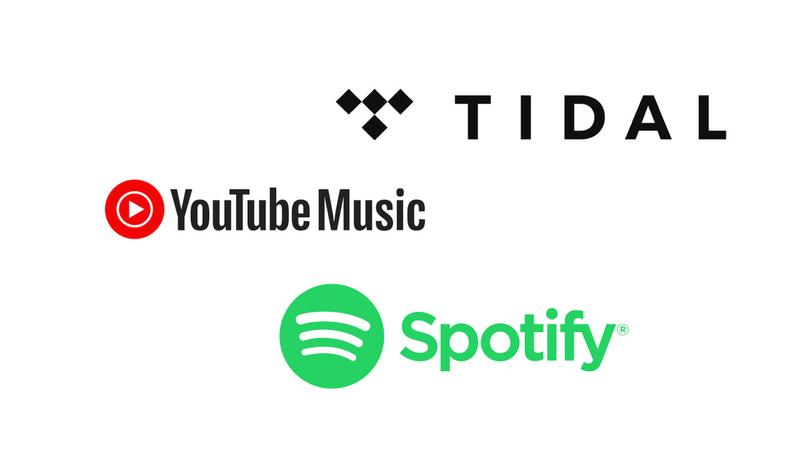 Tidal Spotify Apple Music