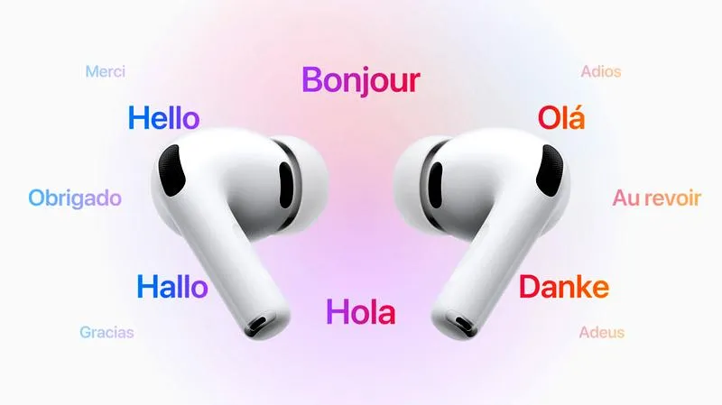 Tłumaczenie na żywo AirPods